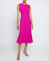 ANDI Sleeveless Fit and Flare Sheath Dress in Luxury Tweed