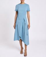 MADDY Multi-Panel Asymmetric Dress in Stretch Cotton