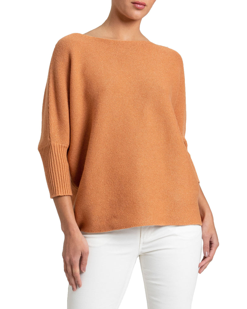 SARVA Cashmere Blend Boxy Sweater with Subtle Lurex