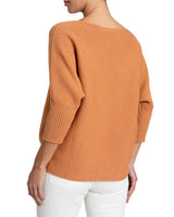 SARVA Cashmere Blend Boxy Sweater with Subtle Lurex