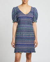 BIANCA Tweed Shift Dress with Puff Sleeves