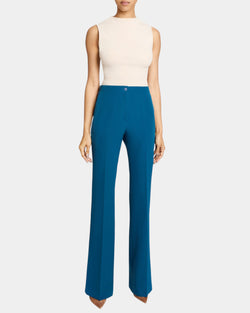 BETH Flared Pant in Stretch Techno Crepe