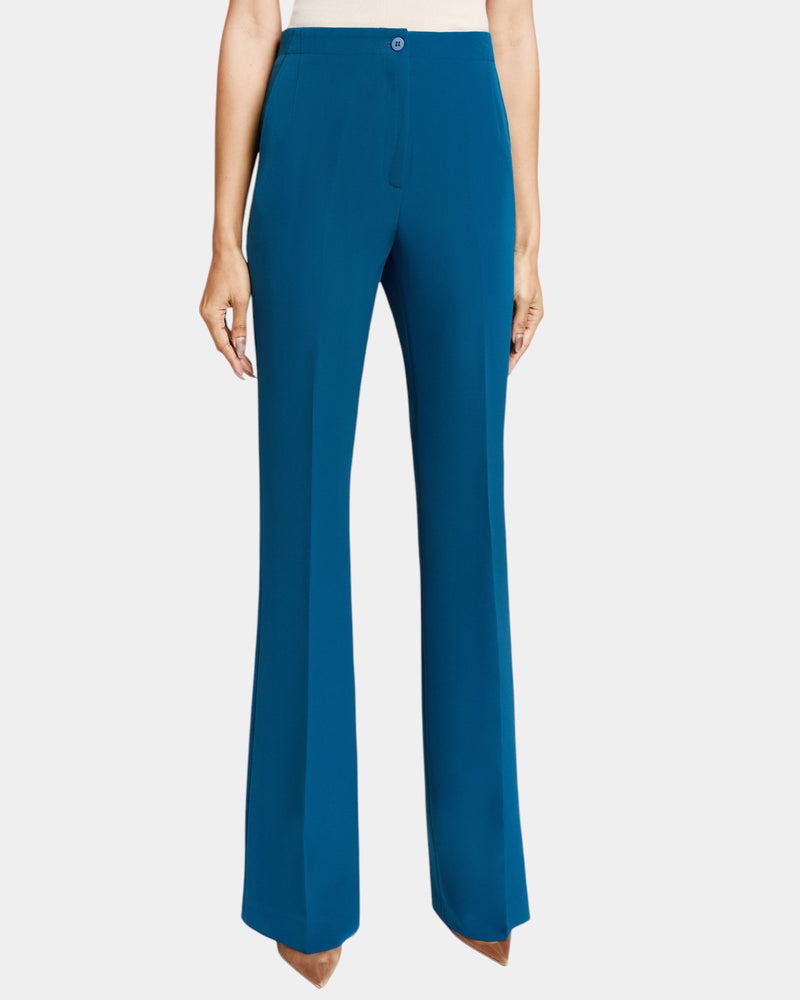 BETH Flared Pant in Stretch Techno Crepe