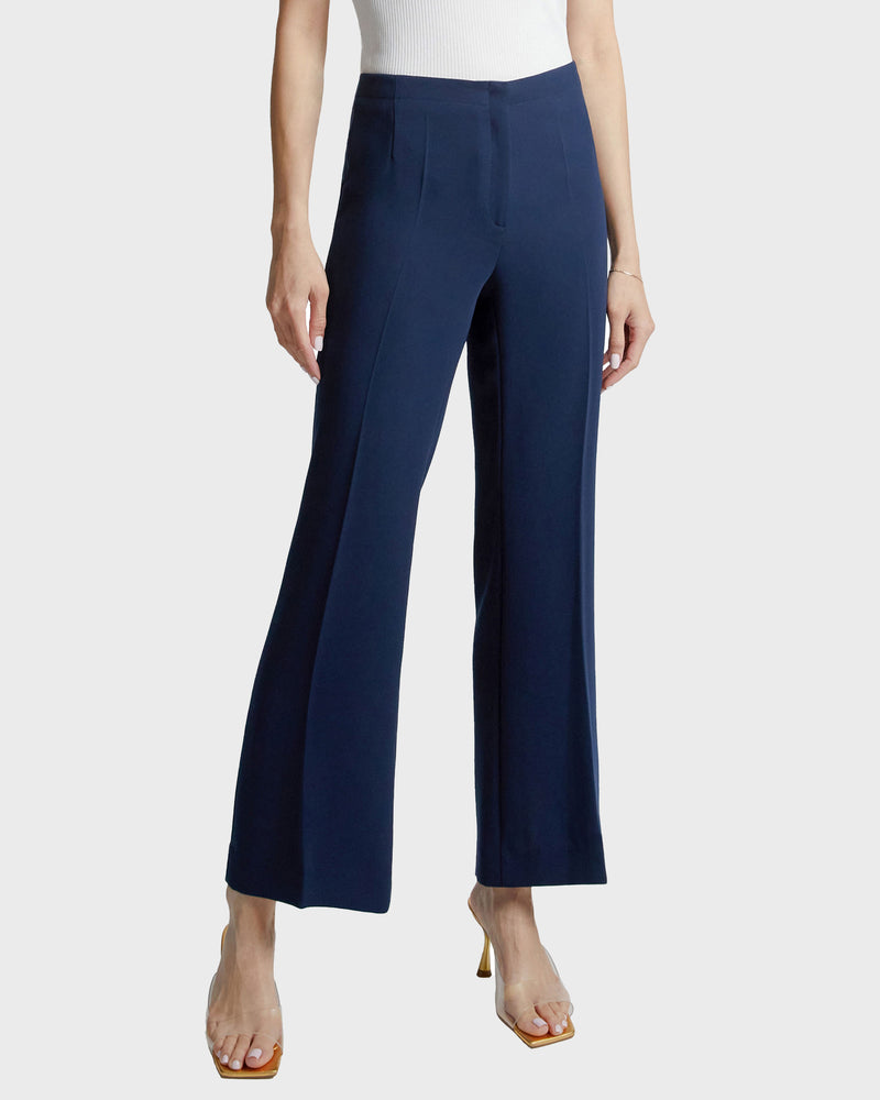 IZZY Cropped Flared Pant in Fluid Cady