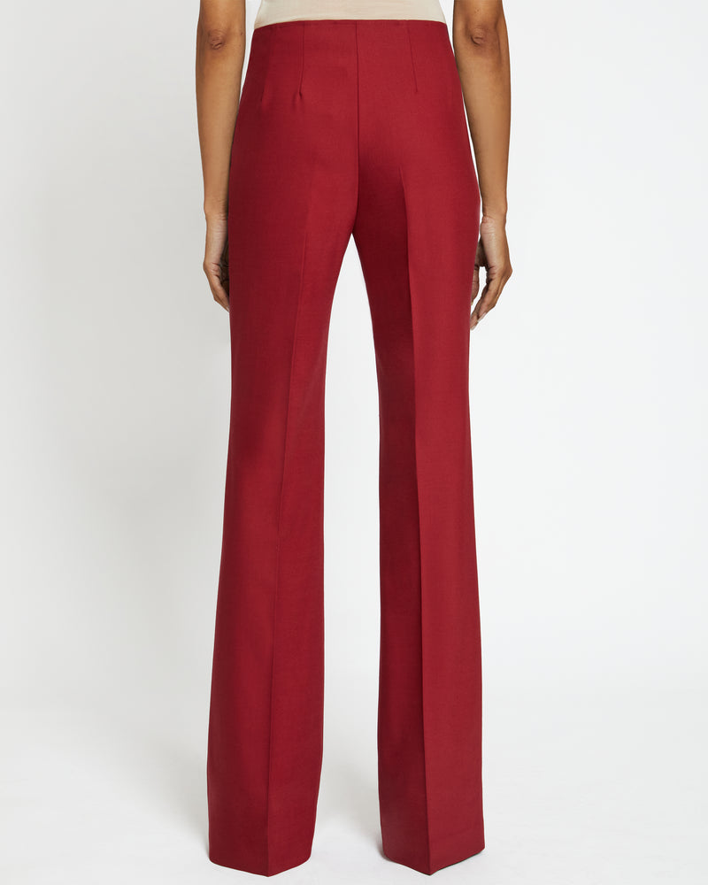 ELIZABETH Flared Legs Pant in Virgin Wool Stretch