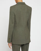 ENRICA Two Button Jacket in Virgin Wool Stretch