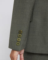 ENRICA Two Button Jacket in Virgin Wool Stretch