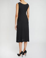 FANNY A-Line Sleeveless Dress in Luxury Wool Crepe