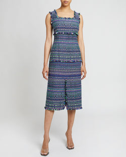 FAYE A-line Sleeveless Sheath Dress in Modern Tweed