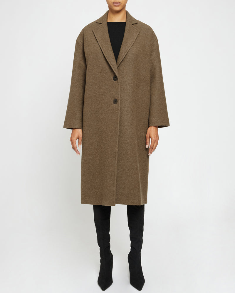 HELENA Long Coat in Loro Piana Luxury Virgin Wool Fabric