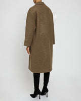 HELENA Long Coat in Loro Piana Luxury Virgin Wool Fabric