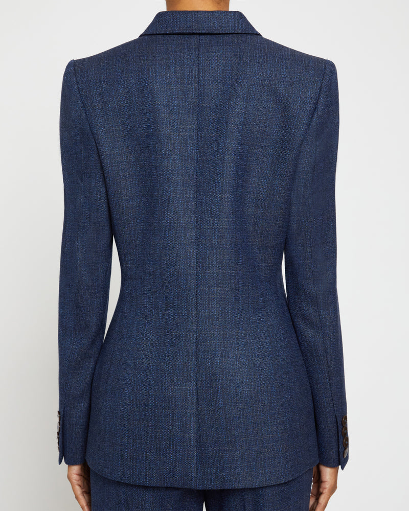 JANELLE Single Button Blazer in Loro Piana Merino Wool