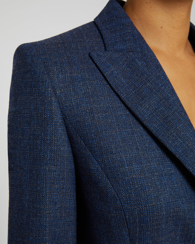 JANELLE Single Button Blazer in Loro Piana Merino Wool