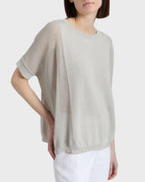 LEVI Short Sleeve Mesh Knit with Lurex