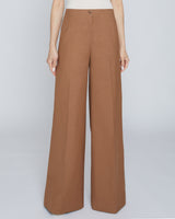 LILY Wide Leg Pant in Stretch Cotton Blend