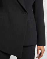 MARA Asymmetrical Blazer in Luxury Wool Crepe