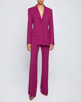 NELLI Single Button Jacket in Virgin Wool Stretch