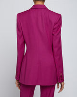 NELLI Single Button Jacket in Virgin Wool Stretch