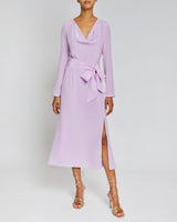 PIPER Cowl Neck Dress in Silk Crepe de Chine