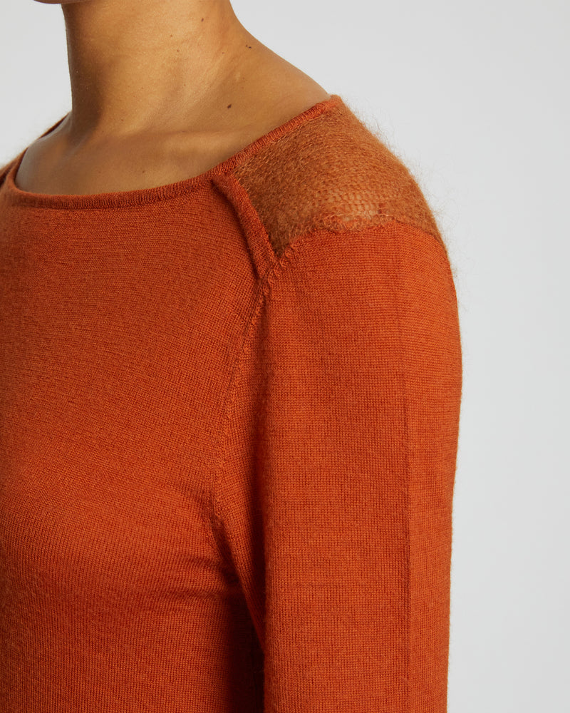 WELLA Asymmetrical Knit Sweater In Merino Wool