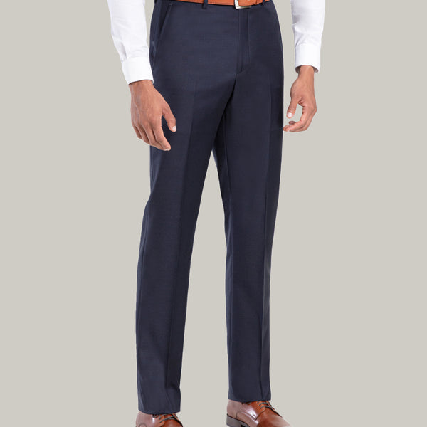 Navy Bird's Eye Brescia Suit Pants in Pure S130's Wool | SUITSUPPLY US