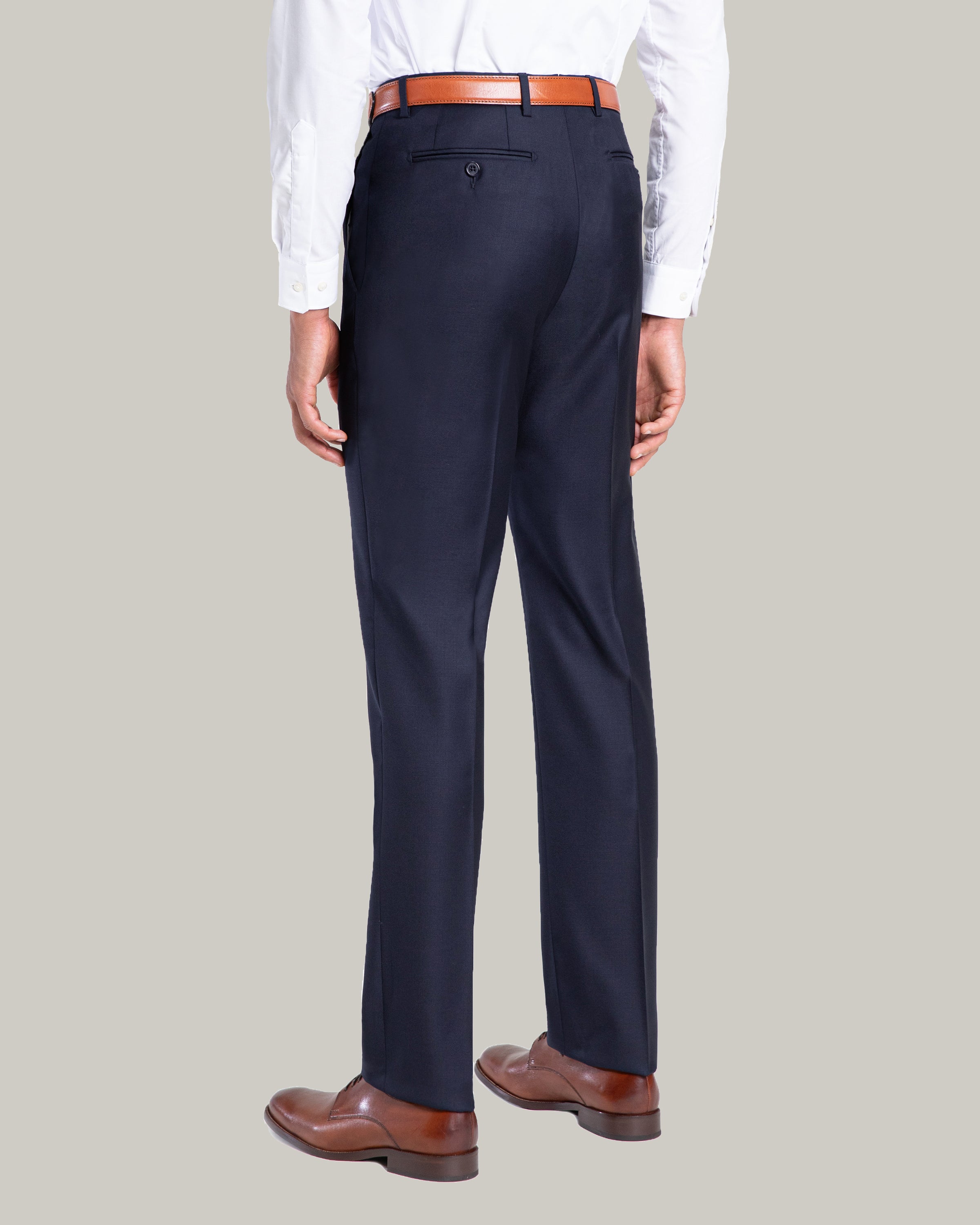 Santorelli Men's Dress Pants in Loro Piana Luxury Wool Fabric - Made in ...