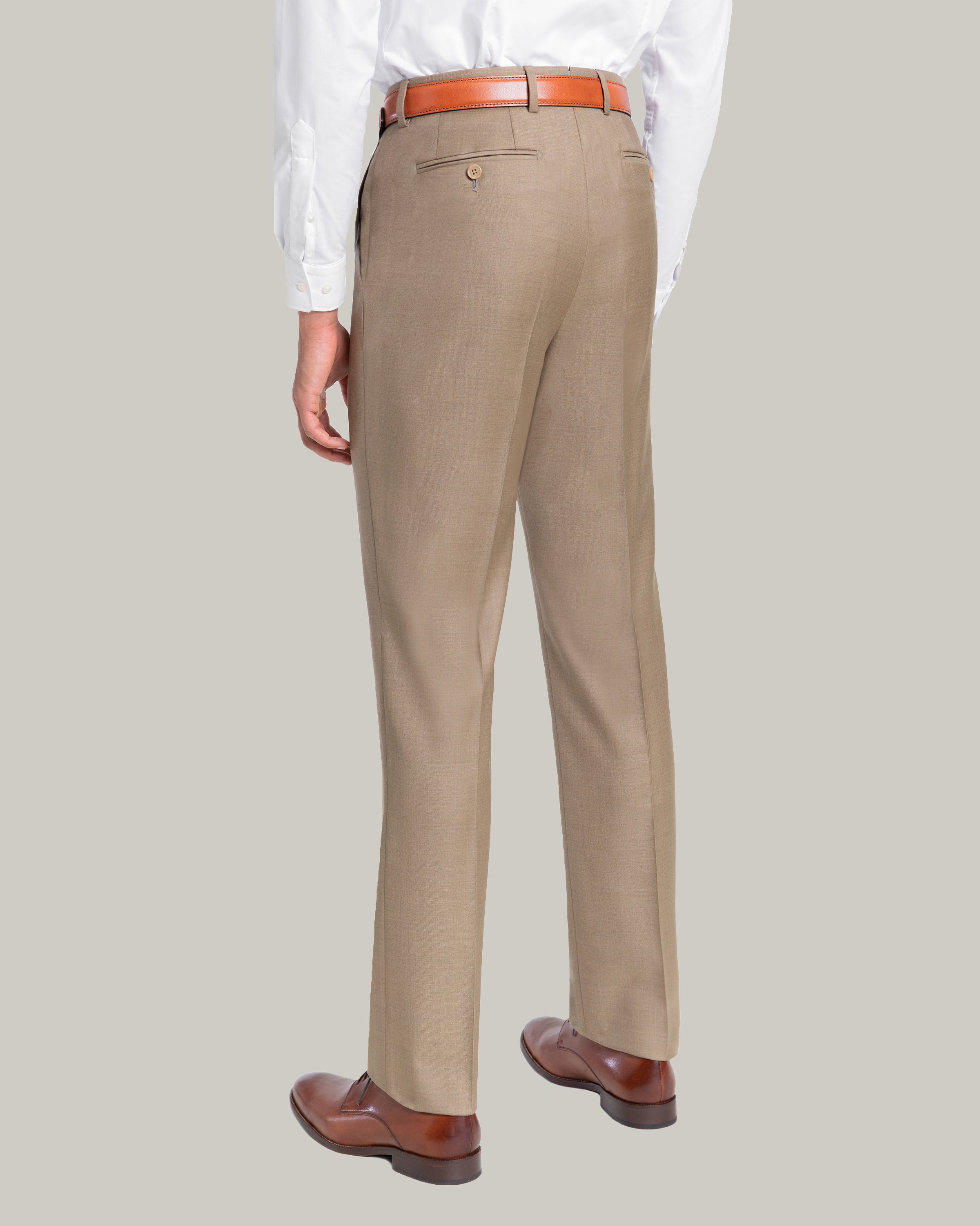 Santorelli Men's Dress Pants in Loro Piana Luxury Wool Fabric - Made in ...